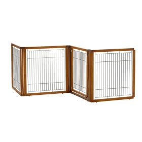 Convertible Pet Gate - 4 Panel, Autumn Matte Finish