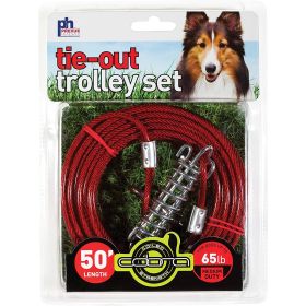 Prevue Pet 50ft Cable Trolley: Outdoor Freedom for Medium Dogs