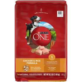 Purina One Dry Dog Food for Adult Dogs Chicken and Rice Formula