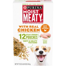 Purina Moist & Meaty Real Chicken Fresh Dog Food