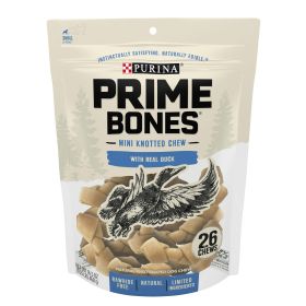 Purina Prime Bones Mini Knotted Chews with Real Duck