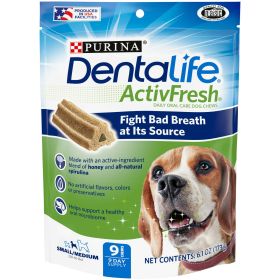 Purina DentaLife Honey & Spirulina Flavor Chunks for Dogs