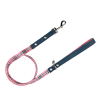 Denim and Plaid Pet Leash - 5-Foot, Padded Handle, and Sturdy Design