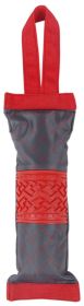 Durable Dog Water Bottle Toy for Chewing, Tugging, and Hydration Fun (Color: Red / Grey)