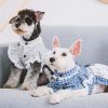 Classical Fashion Plaid Dog Dress - Retro Designer Outfit