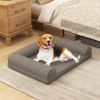 Orthopedic Bolster Dog Bed | Egg-Foam Crate Bed