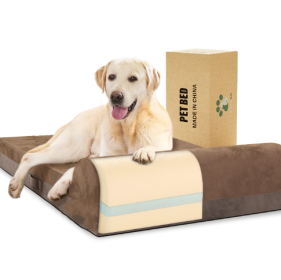 Orthopedic Dog Bed - Luxury and Comfort for Your Pet (Color: Brown)